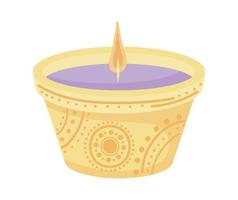 diwali diya licht vector