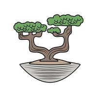 Japans boom bonsai vector