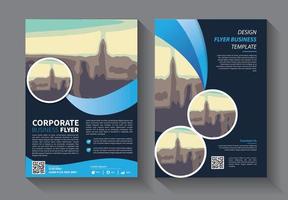 brochure folder bedrijf sjabloon met modern idee vector