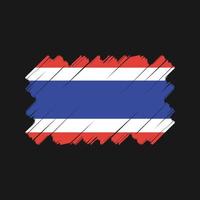 Thailand vlag vector ontwerp. nationale vlag