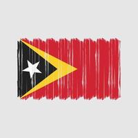 oosten- Timor vlag borstel vector. nationaal vlag borstel vector ontwerp