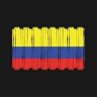 Colombia vlag borstel vector. nationaal vlag borstel vector ontwerp
