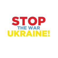hou op de oorlog in oekraïne, vector illustratie Aan transparant background.eps