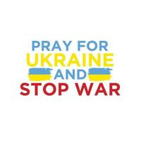 bidden voor Oekraïne en hou op oorlog, t-shirt Oekraïne vlag vector illustratie.eps