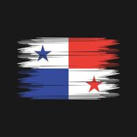 Panama vlag borstel vector. nationaal vlag borstel vector