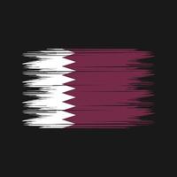 qatar vlag borstel vector. nationaal vlag borstel vector