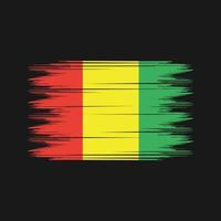 Guinea vlag borstel vector. nationaal vlag borstel vector