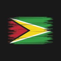 Guyana vlag borstel vector. nationaal vlag borstel vector