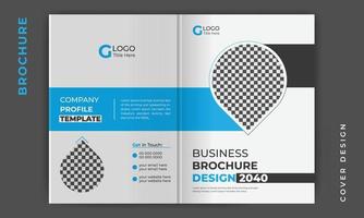 brochure Hoes ontwerp of bedrijf profiel Hoes sjabloon lay-out ontwerp voor bedrijf. poster, jaar- rapport, tijdschrift, catalogus, a4 grootte in creatief bedrijf brochure sjabloon indeling. vector