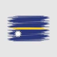 nauru vlag borstel vector. nationaal vlag borstel vector