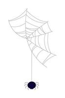 spin en spinneweb vector