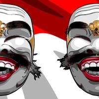 masker met vlag vector