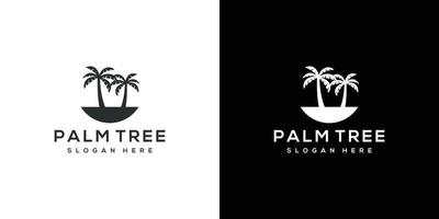 palmboom logo vector ontwerpsjabloon