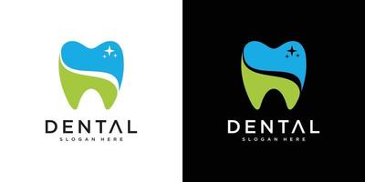 tandheelkundige zorg logo vector sjabloonontwerp