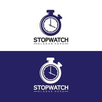 stopwatch timer logo ontwerp vector icoon symbool illustratie sjabloon