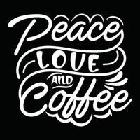 koffie vector t overhemd ontwerp grafisch typografie illustratie