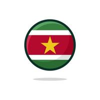 Suriname vlag icoon vector