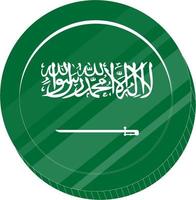 saudi Arabië hand- getrokken vlag, saoedi riyal hand- getrokken vector