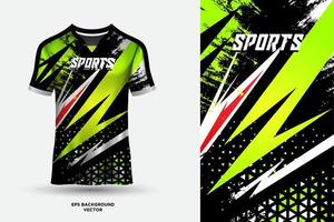 verbazingwekkend t overhemd Jersey ontwerp geschikt voor sport, racen, voetbal, gaming en e sport- vector