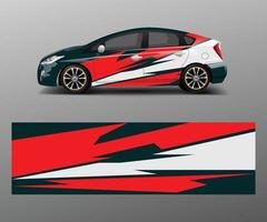 racing auto wrap. abstract strip vormen voor bedrijf auto wrap, sticker, en sticker sjabloon ontwerp vector