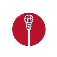 lacrosse stok cirkel icoon vector