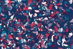 lichtblauwe, rode vectorachtergrond met abstracte vormen. vector