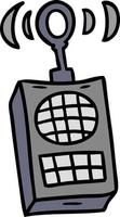 cartoon doodle van een walkie talkie vector