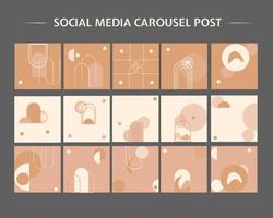 social media carrousel postsjabloon vector