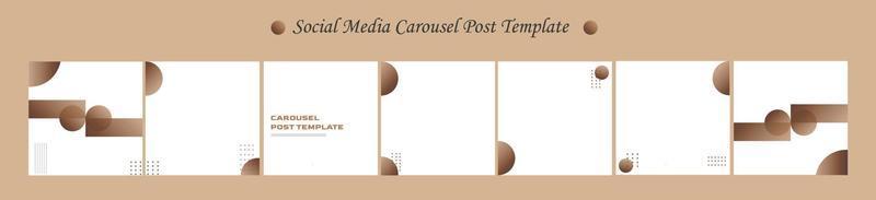 social media carrousel postsjabloon vector