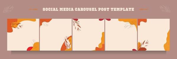 social media carrousel postsjabloon vector