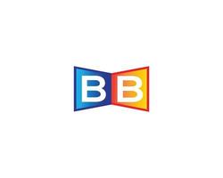 creatief brief bb monogram logo ontwerp icoon vector sjabloon.