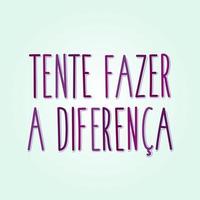 motiverende poster in braziliaans Portugees. vertaling - proberen naar maken een verschil. vector