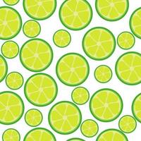 limoen naadloos patroon, helder citrus fruit plak Aan wit achtergrond vector