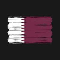 qatar vlag borstel. nationale vlag vector