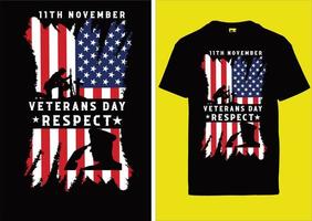 veteranen t-shirt ontwerp temperen vector