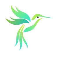illustratie vector grafisch ontwerp kolibries perfect voor logo