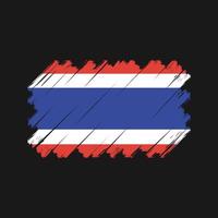 vlag van thailand. nationale vlag vector