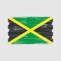Jamaica vlag borstel. nationale vlag vector