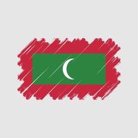 Maldiven vlag vector. nationale vlag vector