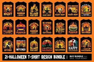 halloween t-shirt ontwerp bundel. verschrikking hand- duivel t-shirt ontwerp. mooi en opvallende halloween vector cartoon-stijl van verschrikking handen, duivels, pompoenen, heksen, katten, vleermuizen, en veel meer.