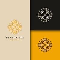 spa en schoonheid logo vector