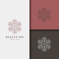 spa en schoonheid logo vector