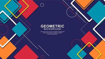 geometrische vormachtergrond met modern design vector