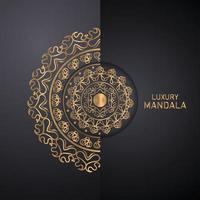luxe mandala Islamitisch achtergrond met arabesk patroon, oranamentaal achtergrond bruiloft kaart Hoes ontwerp vector