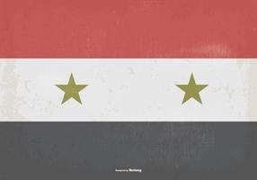 Vintage Vlag van Siria vector