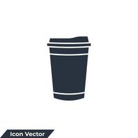 koffie kop ijshoorntje icoon logo vector illustratie. beschikbaar kop symbool sjabloon voor grafisch en web ontwerp verzameling