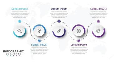 circulaire tijdlijn stappen infographics sjabloonontwerp vector