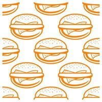 cheeseburger naadloos patroon vector