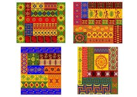 kleurrijk Afrikaanse etnisch patronen vector