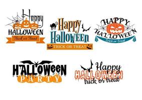 halloween eng banners vector